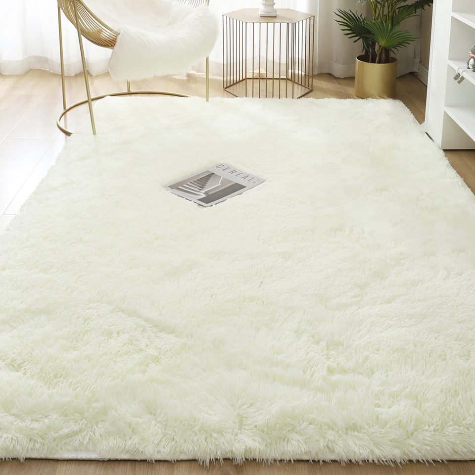 Modern Fluffy Area Rug For Bedroom, Living Room. Luxury Plush Carpets For Living Room Fluffy Rugs For Bedroom Aesthetic Decoration Soft Long Pile Carpet For Children Anti-Slip Modern Fluffy Area Rug For Bedroom, Living Room. Luxury Plush Carpets For Living Room Fluffy Rugs For Bedroom Aesthetic Decoration Soft Long Pile Carpet For Children Anti-Slip