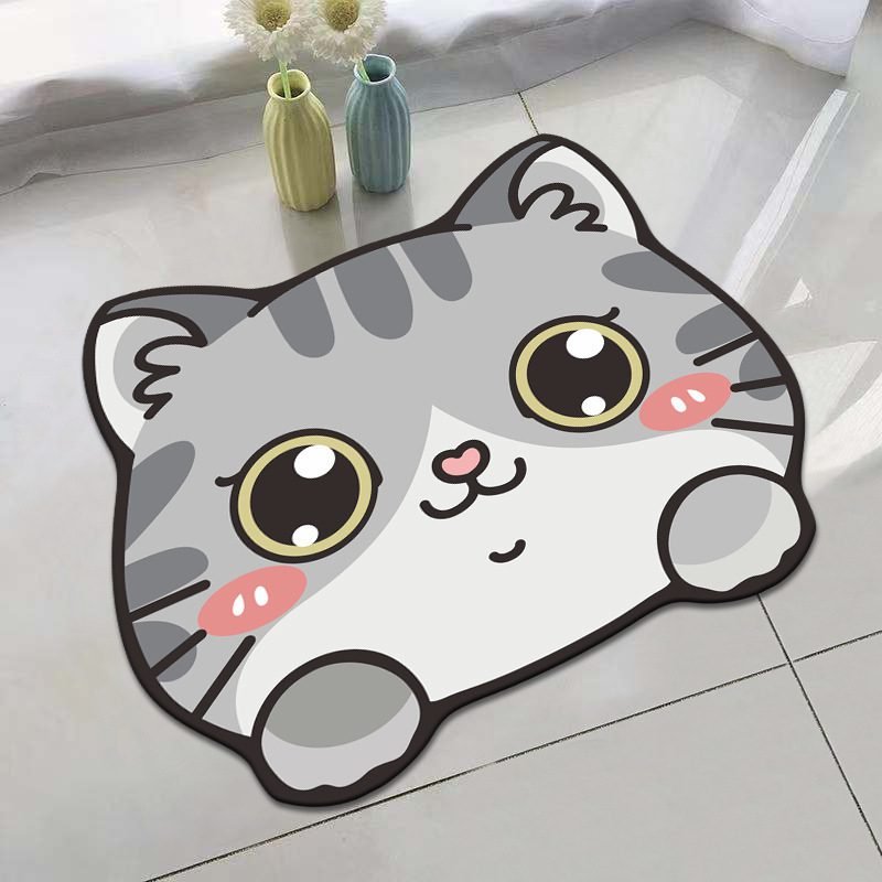 Cat Cartoon Welcome Front Door Mat (2) Cat Cartoon Welcome Front Door Mat