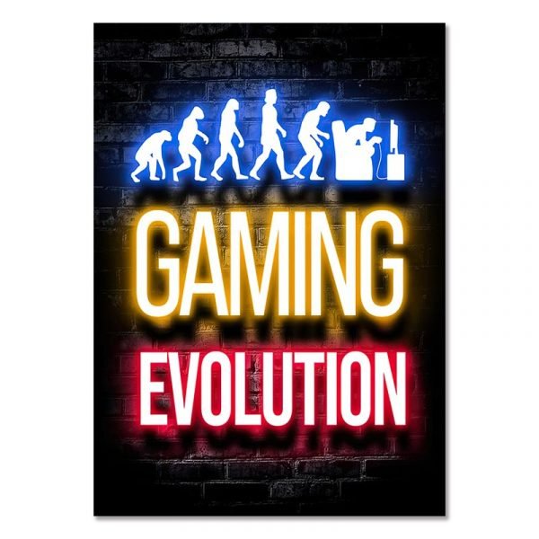 GAMING EVOLUTION - Gaming Room Poster Wall Art